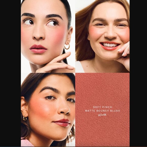 NWT Rare Beauty Soft Pinch Matte Bouncy Blush in Worth - True Rose - Picture 2 of 7